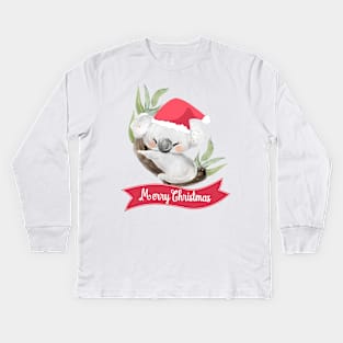 Christmas Koala Kids Long Sleeve T-Shirt